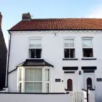 Frontage of White Cottage.