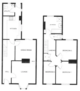 Flint Cottage floorplan.