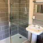 Shower in White Cottage.
